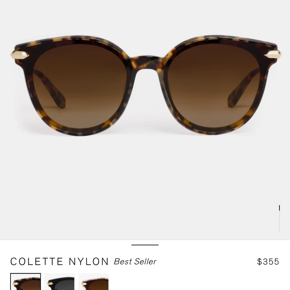 KREWE Brown Colette Sunglasses Timeless Tortoiseshell Design *NEW*